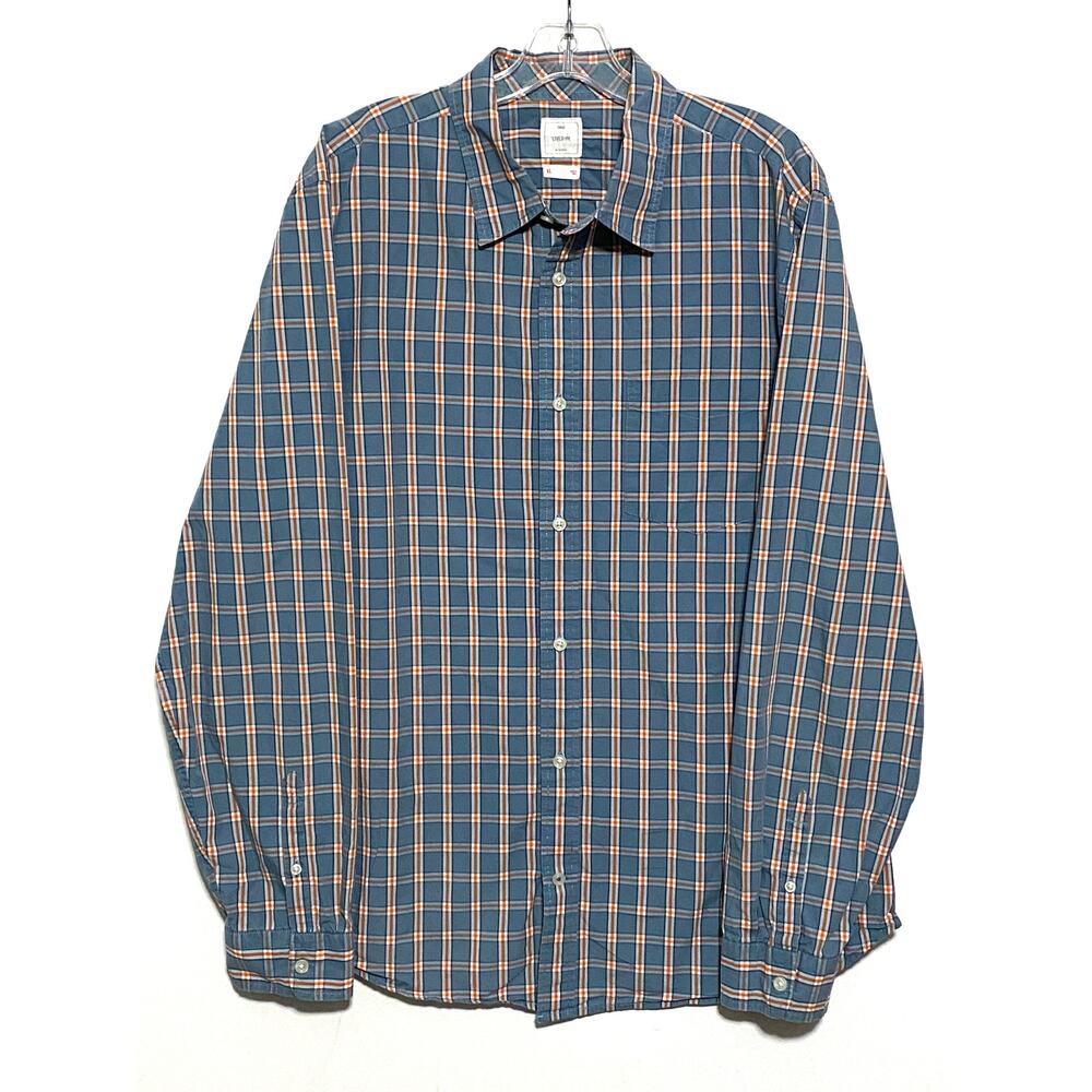 Gap Lived-In Plaid Button Front Shirt Mens XL Business Casual Classic Preppy Y2K